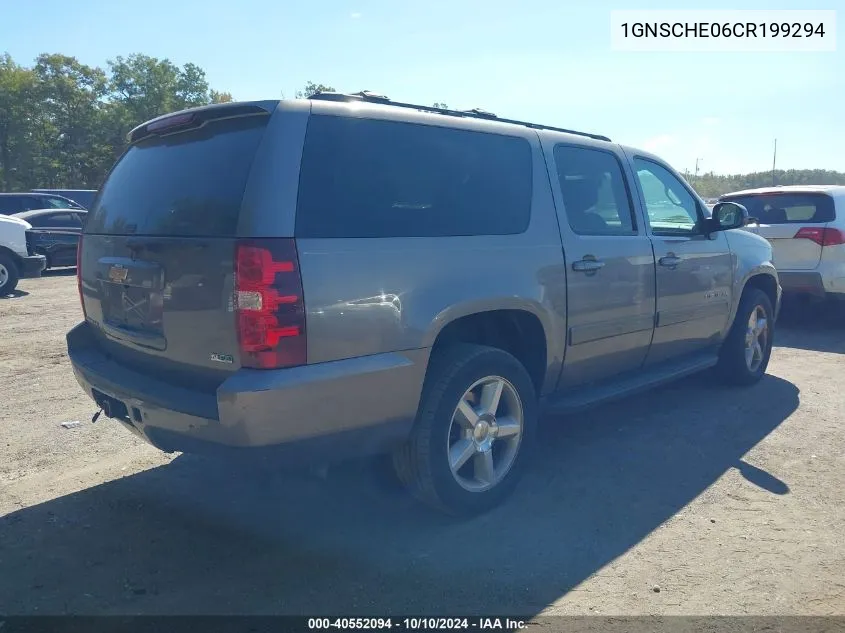 2012 Chevrolet Suburban 1500 Ls VIN: 1GNSCHE06CR199294 Lot: 40552094