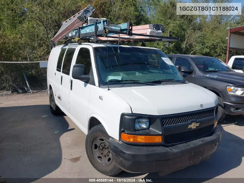 2012 Chevrolet Express 3500 Work Van VIN: 1GCZGTBG1C1188024 Lot: 40589144