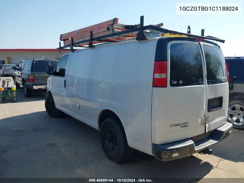 1GCZGTBG1C1188024 2012 Chevrolet Express 3500 Work Van