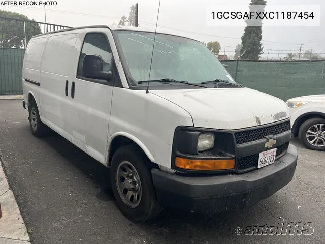 2012 Chevrolet Express G1500 VIN: 1GCSGAFXXC1187454 Lot: 40595788