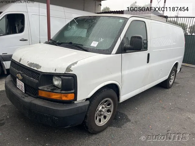 2012 Chevrolet Express G1500 VIN: 1GCSGAFXXC1187454 Lot: 40595788