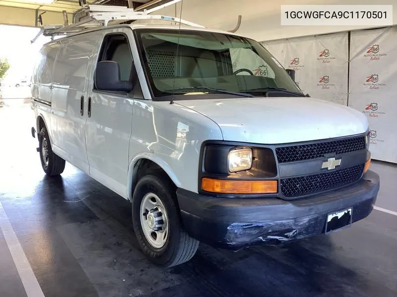 2012 Chevrolet Express G2500 VIN: 1GCWGFCA9C1170501 Lot: 40606709