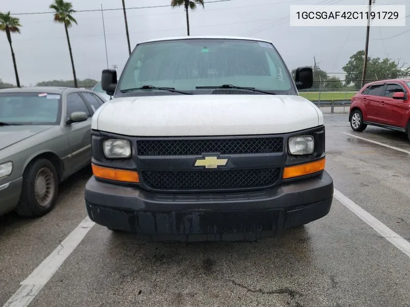 2012 Chevrolet Express G1500 VIN: 1GCSGAF42C1191729 Lot: 40609947