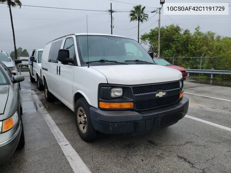 2012 Chevrolet Express G1500 VIN: 1GCSGAF42C1191729 Lot: 40609947