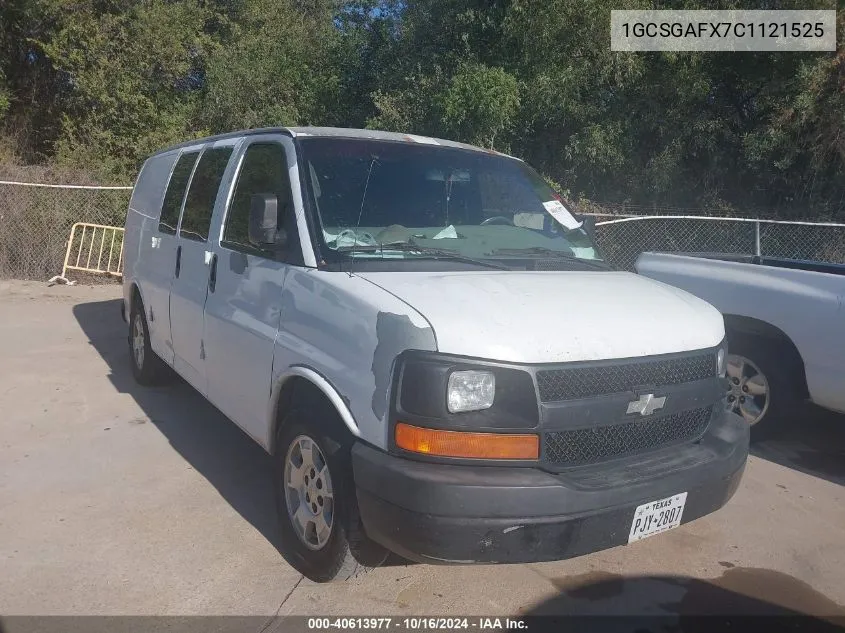 2012 Chevrolet Express 1500 Work Van VIN: 1GCSGAFX7C1121525 Lot: 40613977