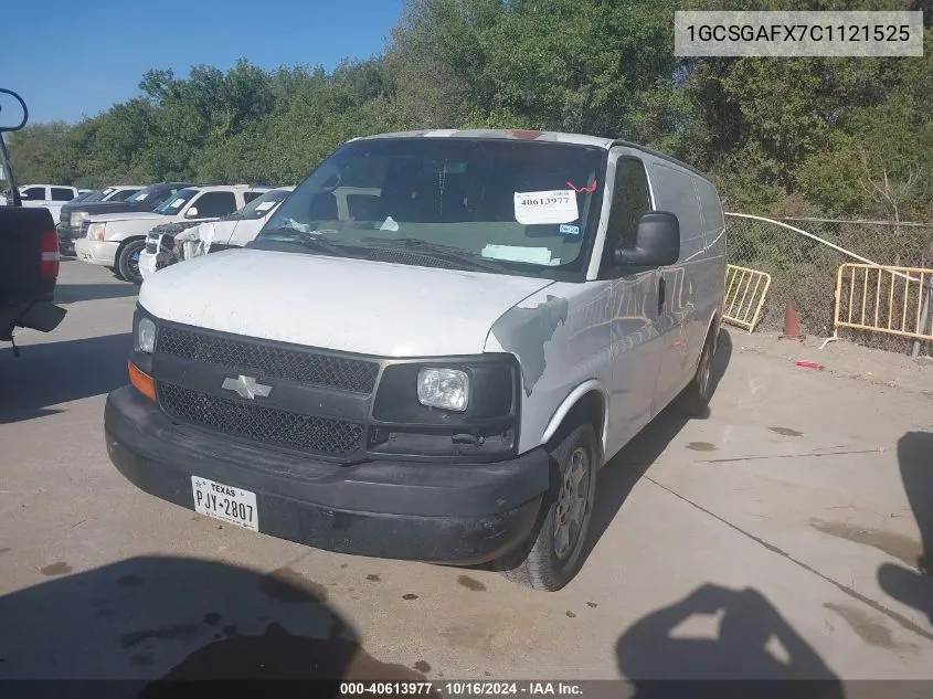 2012 Chevrolet Express 1500 Work Van VIN: 1GCSGAFX7C1121525 Lot: 40613977