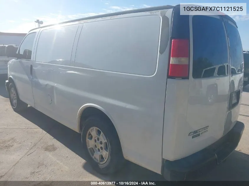 2012 Chevrolet Express 1500 Work Van VIN: 1GCSGAFX7C1121525 Lot: 40613977