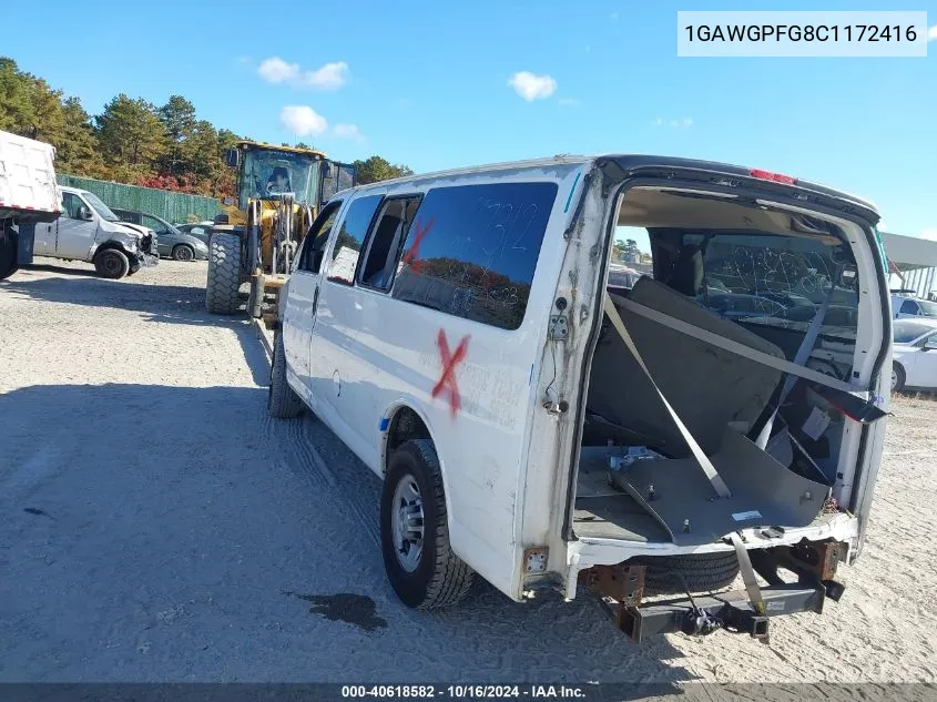 2012 Chevrolet Express 2500 Ls VIN: 1GAWGPFG8C1172416 Lot: 40618582