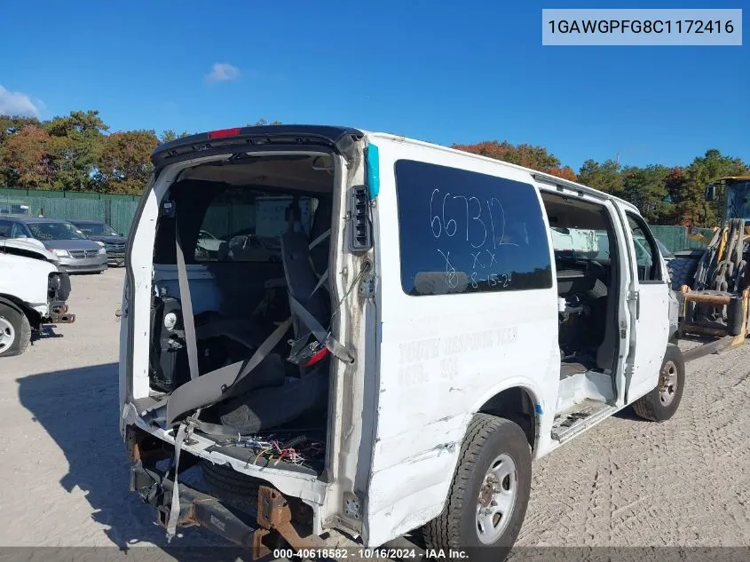 2012 Chevrolet Express 2500 Ls VIN: 1GAWGPFG8C1172416 Lot: 40618582