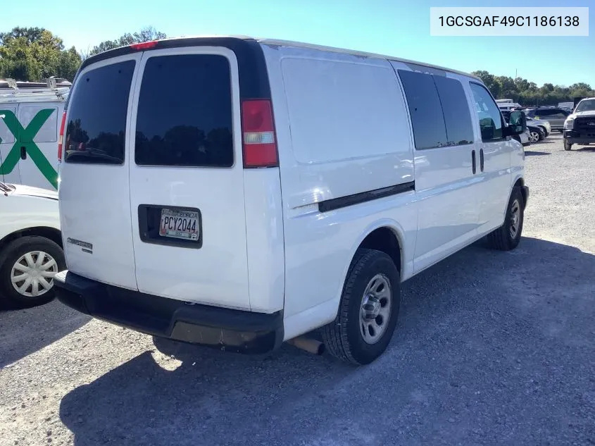 2012 Chevrolet Express 1500 Work Van VIN: 1GCSGAF49C1186138 Lot: 40659266