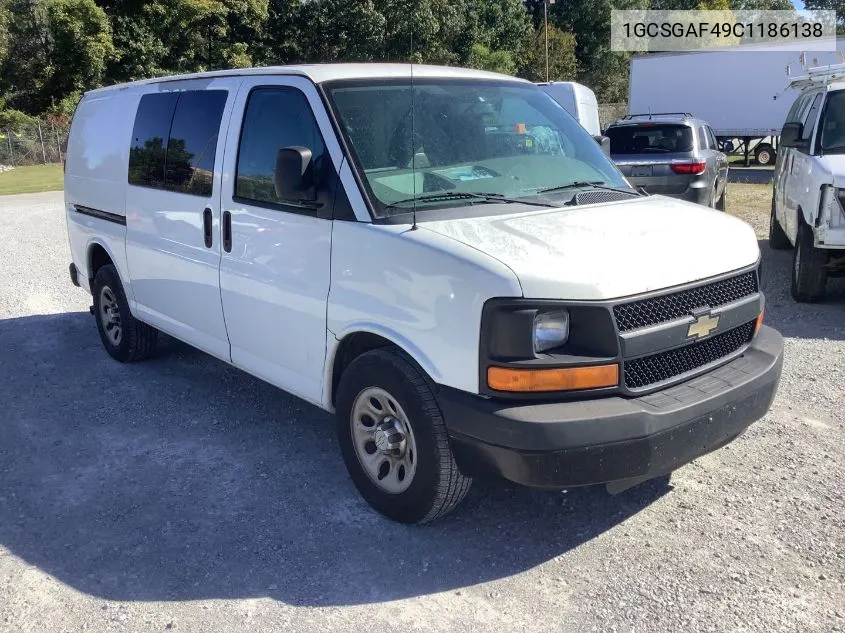 2012 Chevrolet Express 1500 Work Van VIN: 1GCSGAF49C1186138 Lot: 40659266