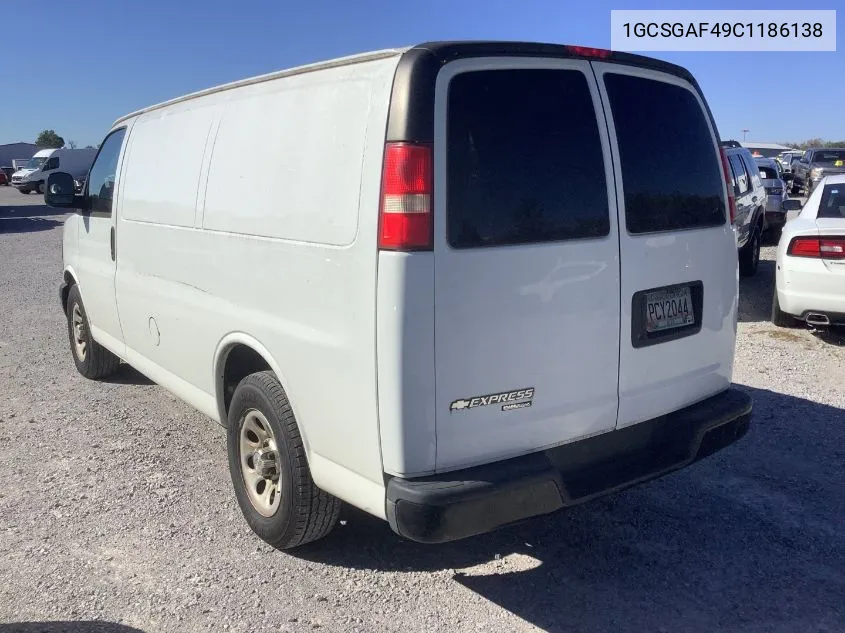 2012 Chevrolet Express 1500 Work Van VIN: 1GCSGAF49C1186138 Lot: 40659266