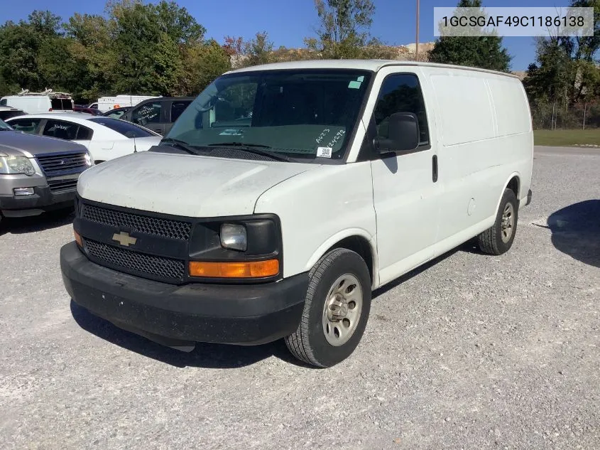 2012 Chevrolet Express 1500 Work Van VIN: 1GCSGAF49C1186138 Lot: 40659266