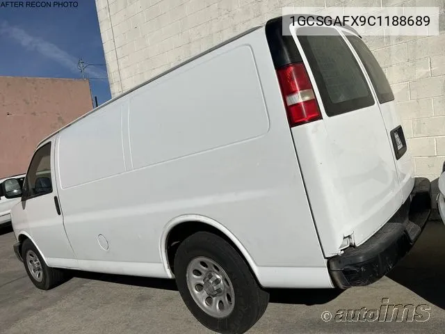 2012 Chevrolet Express G1500 VIN: 1GCSGAFX9C1188689 Lot: 40675799