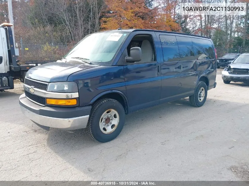 2012 Chevrolet Express 2500 Lt VIN: 1GAWGRFA2C1130993 Lot: 40736915