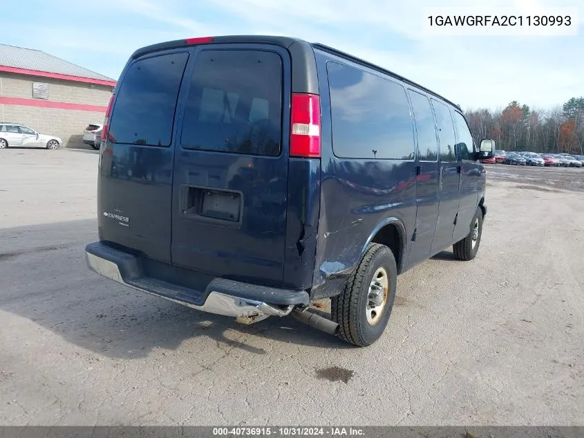 2012 Chevrolet Express 2500 Lt VIN: 1GAWGRFA2C1130993 Lot: 40736915