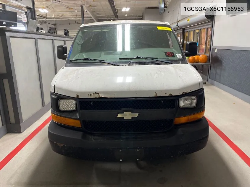 1GCSGAFX5C1156953 2012 Chevrolet Express G1500