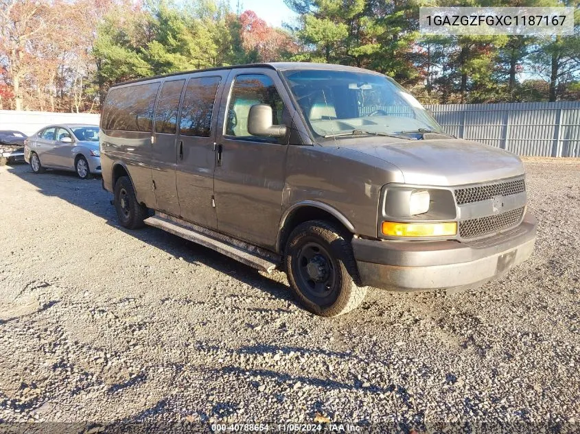 2012 Chevrolet Express 3500 Ls VIN: 1GAZGZFGXC1187167 Lot: 40788654