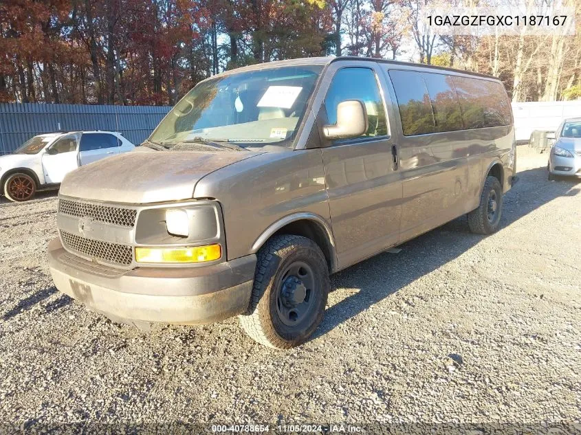 2012 Chevrolet Express 3500 Ls VIN: 1GAZGZFGXC1187167 Lot: 40788654