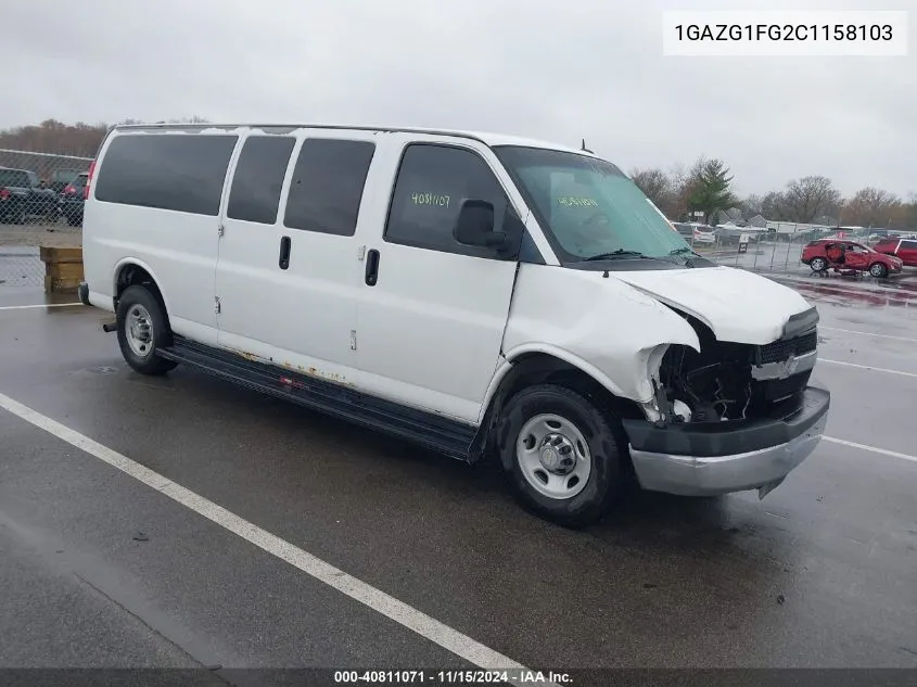 2012 Chevrolet Express 3500 Lt VIN: 1GAZG1FG2C1158103 Lot: 40811071