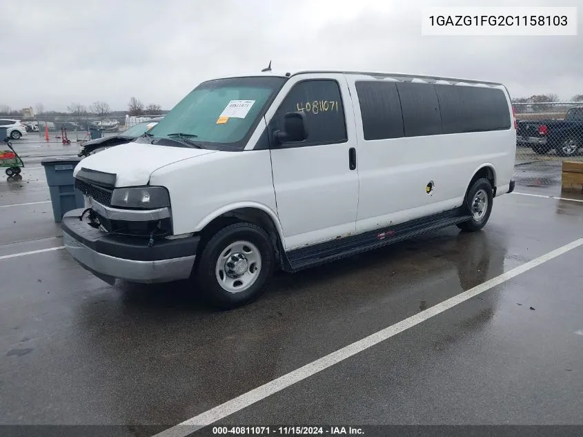 2012 Chevrolet Express 3500 Lt VIN: 1GAZG1FG2C1158103 Lot: 40811071