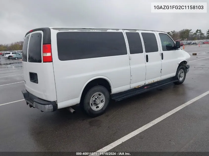 2012 Chevrolet Express 3500 Lt VIN: 1GAZG1FG2C1158103 Lot: 40811071