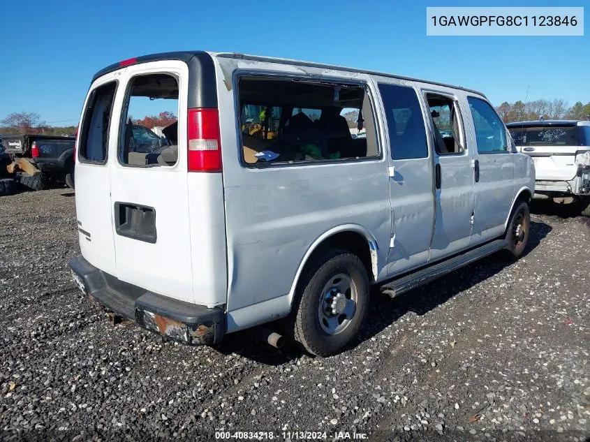 2012 Chevrolet Express 2500 Ls VIN: 1GAWGPFG8C1123846 Lot: 40834218