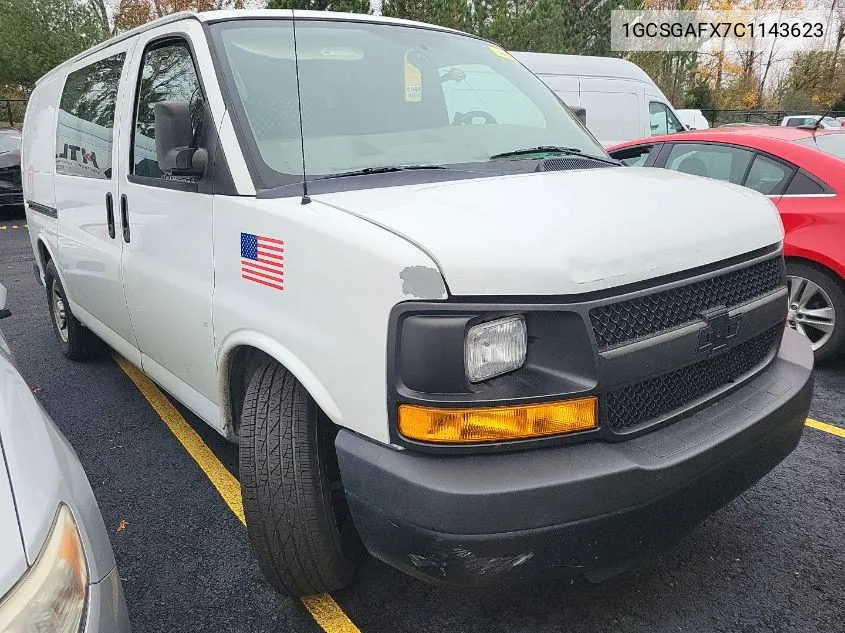 2012 Chevrolet Express G1500 VIN: 1GCSGAFX7C1143623 Lot: 40877941