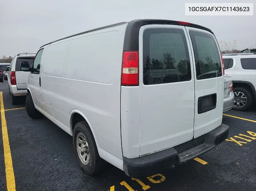 2012 Chevrolet Express G1500 VIN: 1GCSGAFX7C1143623 Lot: 40877941