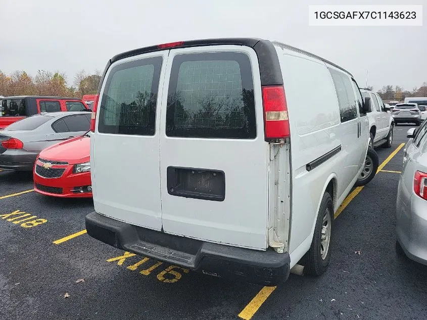 2012 Chevrolet Express G1500 VIN: 1GCSGAFX7C1143623 Lot: 40877941