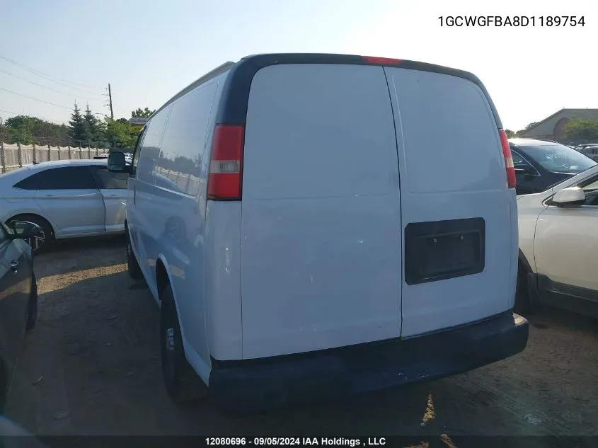 1GCWGFBA8D1189754 2013 Chevrolet Express