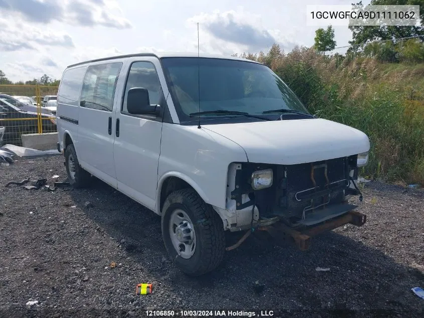 2013 Chevrolet Express G2500 VIN: 1GCWGFCA9D1111062 Lot: 12106850