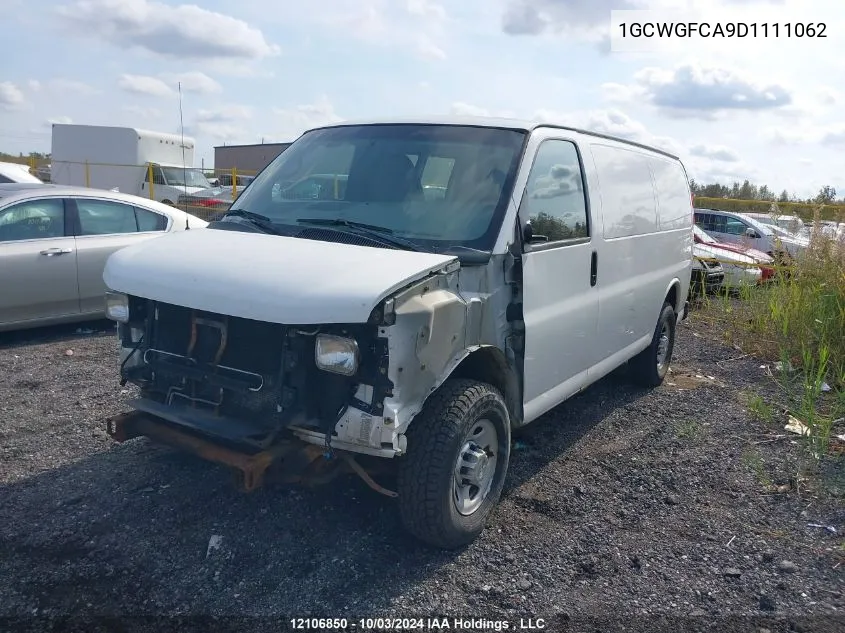 2013 Chevrolet Express G2500 VIN: 1GCWGFCA9D1111062 Lot: 12106850