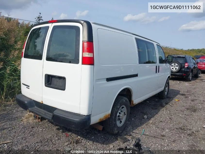 2013 Chevrolet Express G2500 VIN: 1GCWGFCA9D1111062 Lot: 12106850