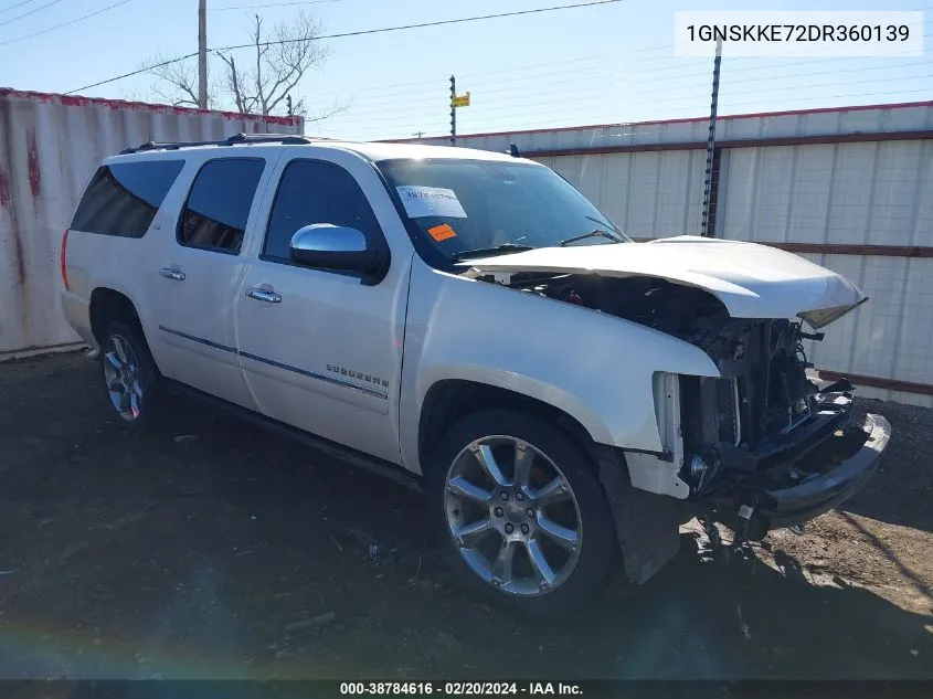 1GNSKKE72DR360139 2013 Chevrolet Suburban 1500 Ltz