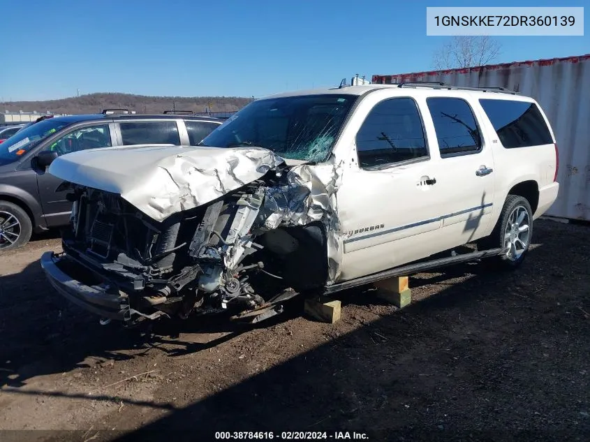 1GNSKKE72DR360139 2013 Chevrolet Suburban 1500 Ltz