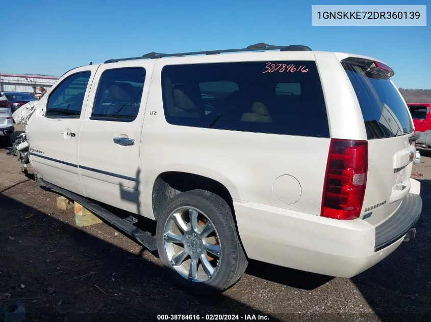 1GNSKKE72DR360139 2013 Chevrolet Suburban 1500 Ltz