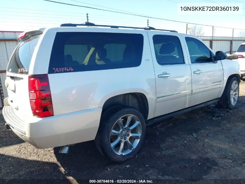 1GNSKKE72DR360139 2013 Chevrolet Suburban 1500 Ltz