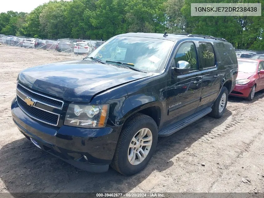 2013 Chevrolet Suburban 1500 Lt VIN: 1GNSKJE72DR238438 Lot: 39462677