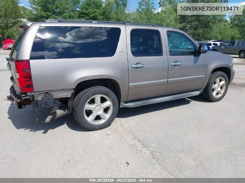 1GNSKKE73DR113471 2013 Chevrolet Suburban 1500 Ltz