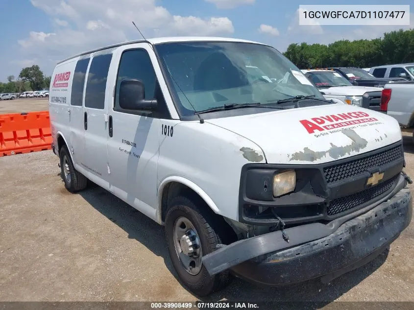 1GCWGFCA7D1107477 2013 Chevrolet Express 2500 Work Van