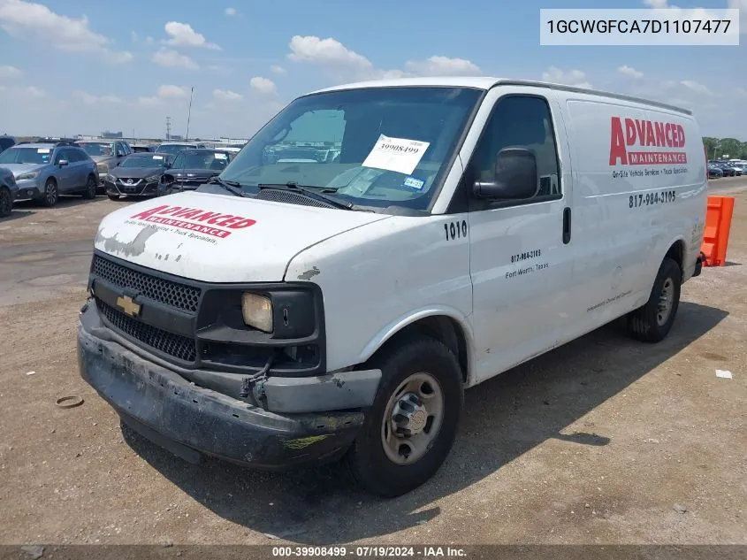 2013 Chevrolet Express 2500 Work Van VIN: 1GCWGFCA7D1107477 Lot: 39908499