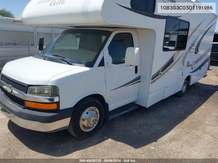 2013 Chevrolet Express Cutaway 3500 VIN: 1GB3G3CG5D1191986 Lot: 40026725