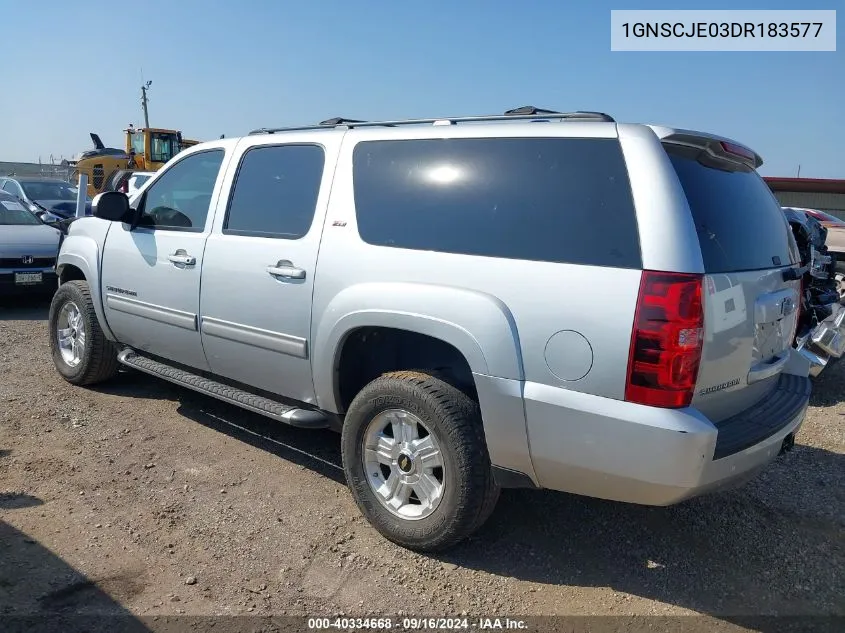 1GNSCJE03DR183577 2013 Chevrolet Suburban 1500 Lt