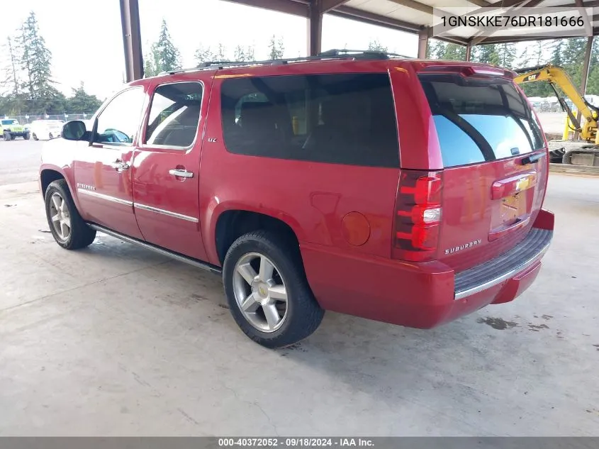 2013 Chevrolet Suburban 1500 Ltz VIN: 1GNSKKE76DR181666 Lot: 40372052