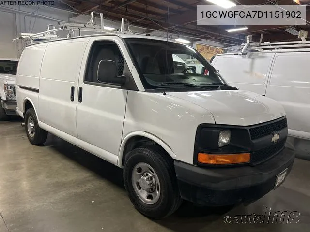 2013 Chevrolet Express 2500 Work Van VIN: 1GCWGFCA7D1151902 Lot: 40386113