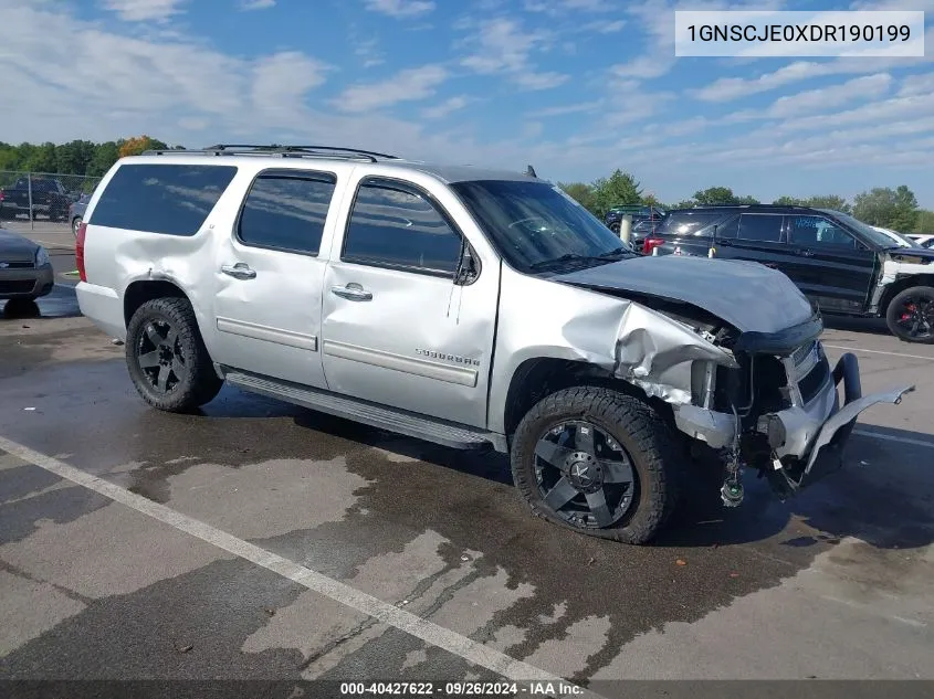 2013 Chevrolet Suburban 1500 Lt VIN: 1GNSCJE0XDR190199 Lot: 40427622