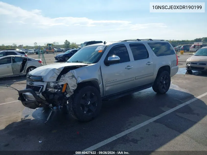 2013 Chevrolet Suburban 1500 Lt VIN: 1GNSCJE0XDR190199 Lot: 40427622