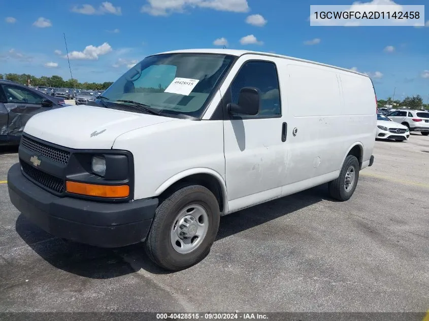 2013 Chevrolet Express 2500 Work Van VIN: 1GCWGFCA2D1142458 Lot: 40428515