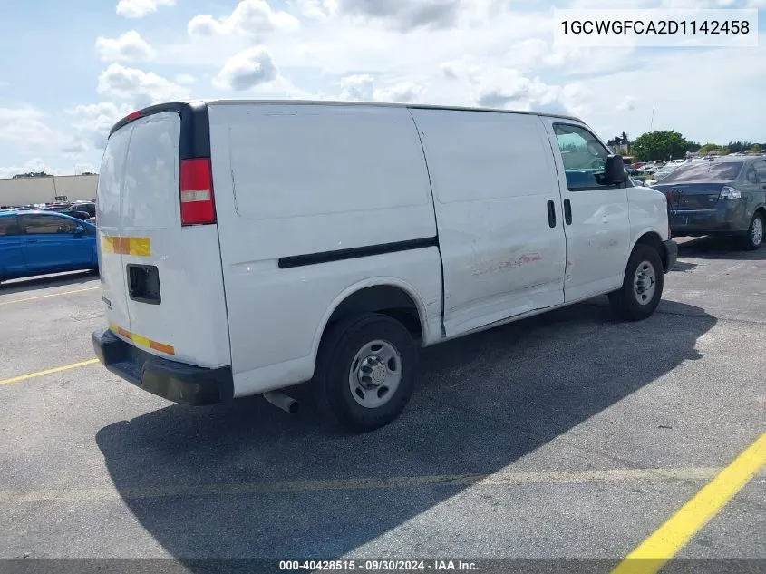 1GCWGFCA2D1142458 2013 Chevrolet Express 2500 Work Van